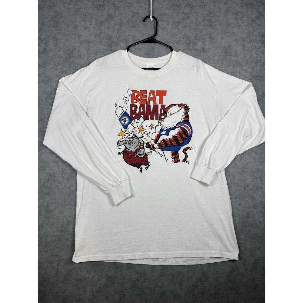 Auburn Tigers Beat Bama War Eagle 2019 Iron Bowl LS Shirt Large White USA
